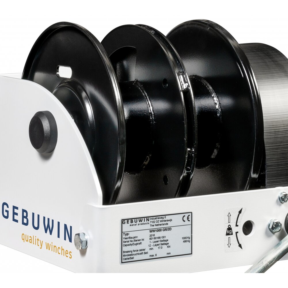 Worm gear winch