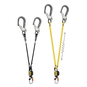 Petzl vallijn ABSORBICA-Y80 en Y150 Flex met MGO haken