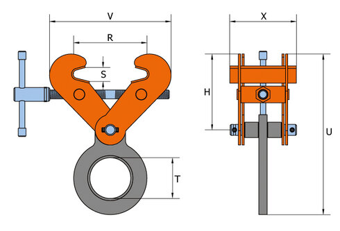 Pewag SVW SVSW drawing