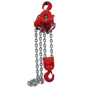 The heavy duty air chain hoist RED ROOSTER TMH with 25 tons capacity.