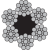 Steel wire rope - 6x19S-FC wire rope