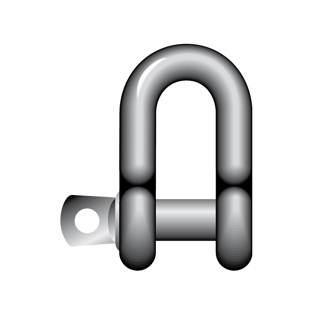 Stainless Steel Dee Shackles R-7821 Screw Pin