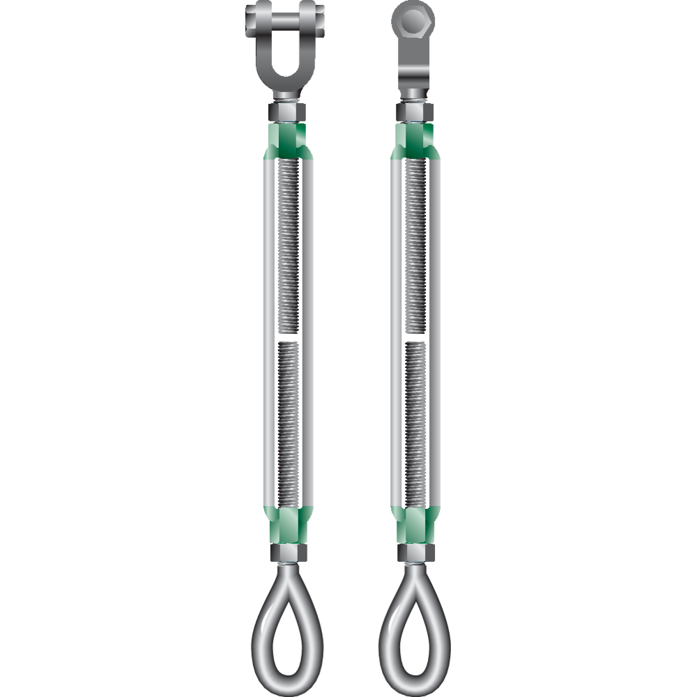 Turnbuckles Eye - Jaw G-6315, Green Pin®