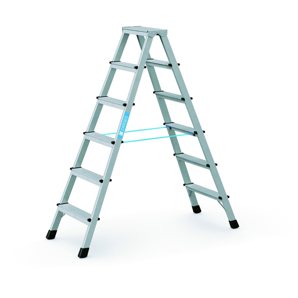 Stepladder XLstep B with treads and safety-platform
